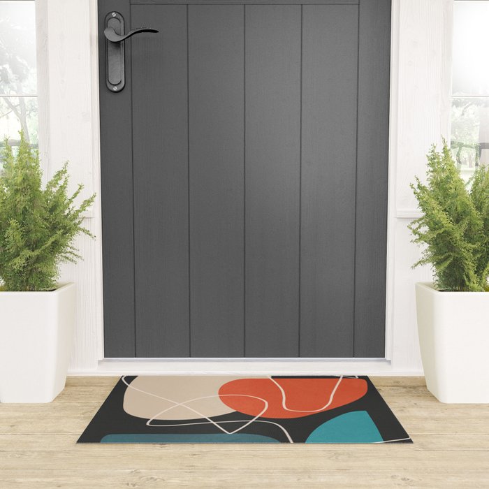 Minimal Colorful Abstract Shapes 12 Welcome Mat Gallery Image 3