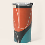 Minimal Colorful Abstract Shapes 12 Travel Mug Gallery Image 2