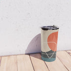 Minimal Colorful Abstract Shapes 12 Travel Mug Gallery Image 4