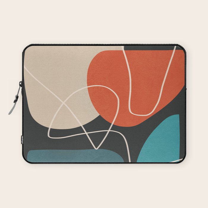 Minimal Colorful Abstract Shapes 12 Laptop Sleeve Gallery Image 1
