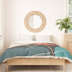 Minimal Colorful Abstract Shapes 12 Duvet Cover Gallery Image 3