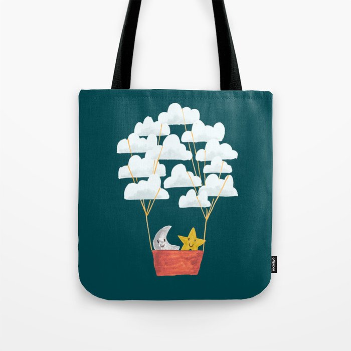 Hot cloud baloon - moon and star Tote Bag Gallery Image 1