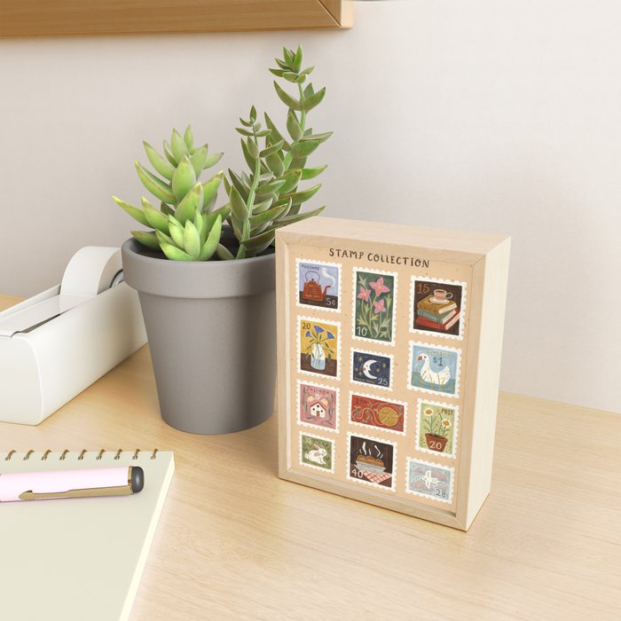 Stamp Collection Mini Art Print Gallery Image 2
