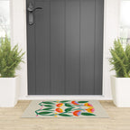 Symmetrical Flowers 2 Welcome Mat Gallery Image 3