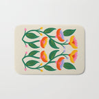 Symmetrical Flowers 2 Bath Mat Gallery Image 1