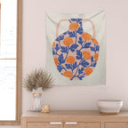 Vase and roses collection Wall Tapestry Gallery Image 2