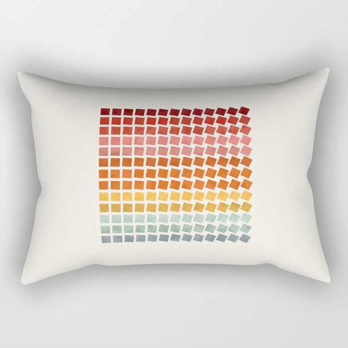 Squares rotation Rectangular Pillow Gallery Image 1