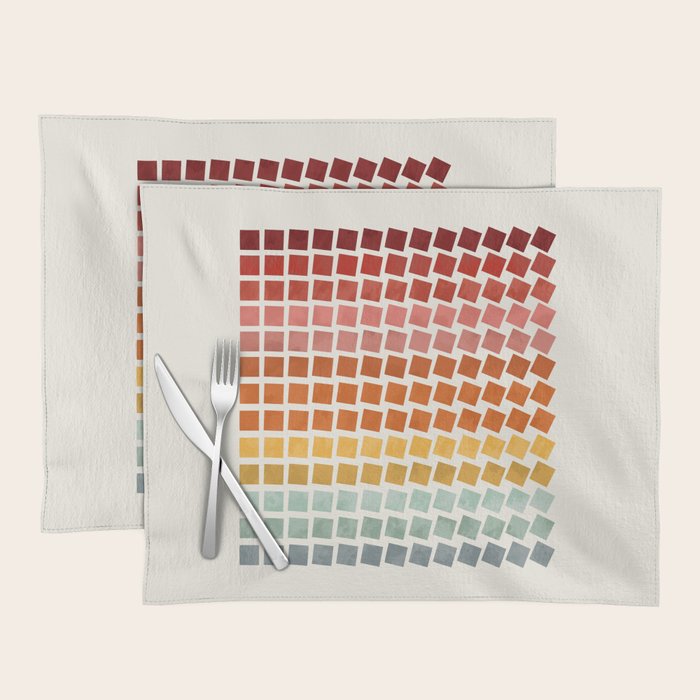 Squares rotation Placemat Gallery Image 1