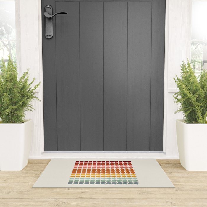 Squares rotation Welcome Mat Gallery Image 3