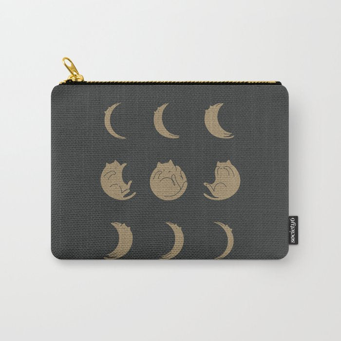 Cat Landscape 136: Cat Moon Carry All Pouch Gallery Image 1