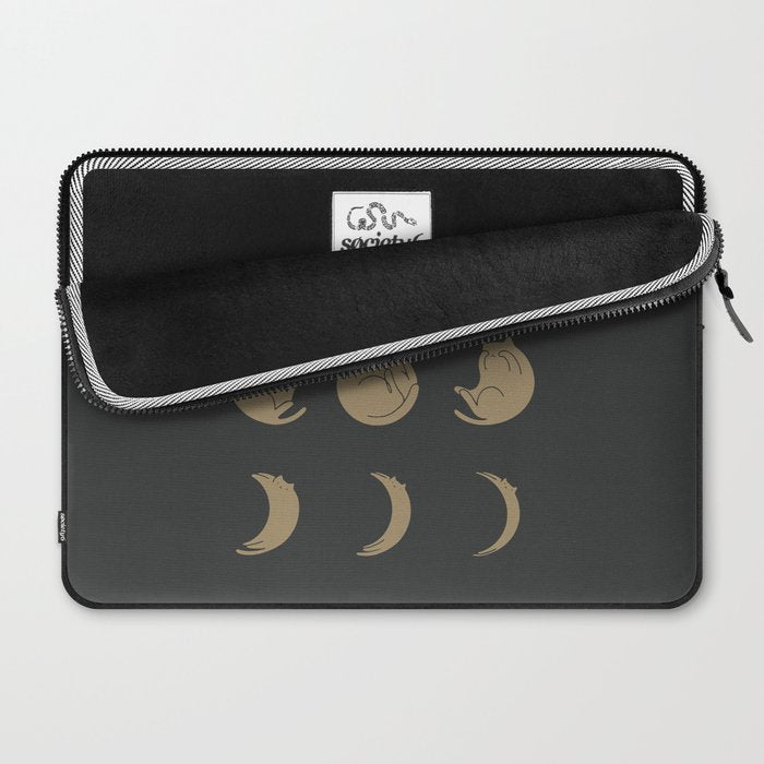 Cat Landscape 136: Cat Moon Laptop Sleeve Gallery Image 2