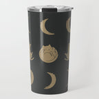 Cat Landscape 136: Cat Moon Travel Mug Gallery Image 1