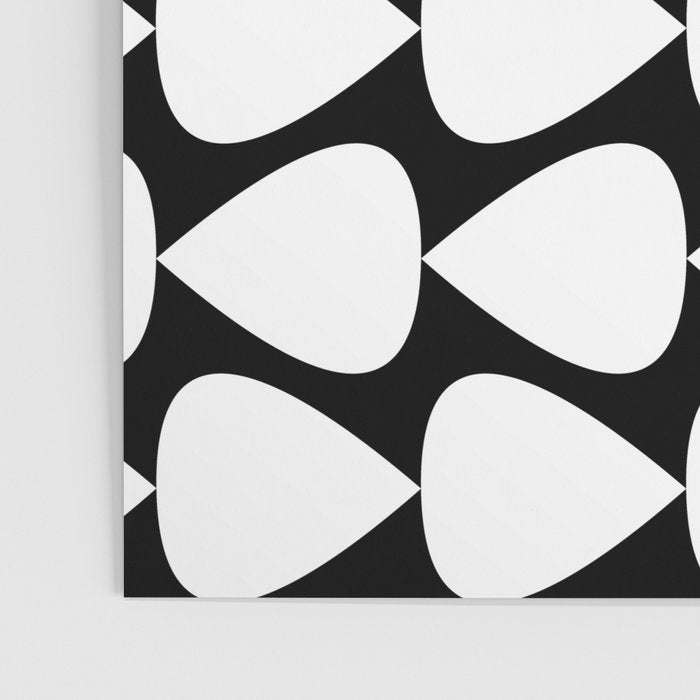Plectrum Pattern in White and Black Poster Gallery Image 3