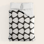Plectrum Pattern in White and Black Comforter Gallery Image 6