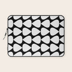 Plectrum Pattern in White and Black Laptop Sleeve Gallery Image 1