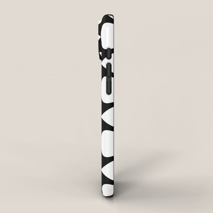 Plectrum Pattern in White and Black iPhone Case Gallery Image 2