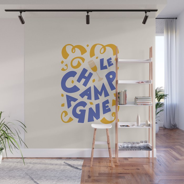 Le Champagne French Wall Mural Gallery Image 1