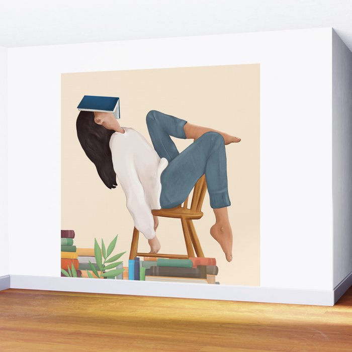 Lost in my books Wall Mural Gallery Image 2