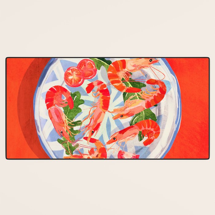Seafood plate  Desk Mat Gallery Image 3
