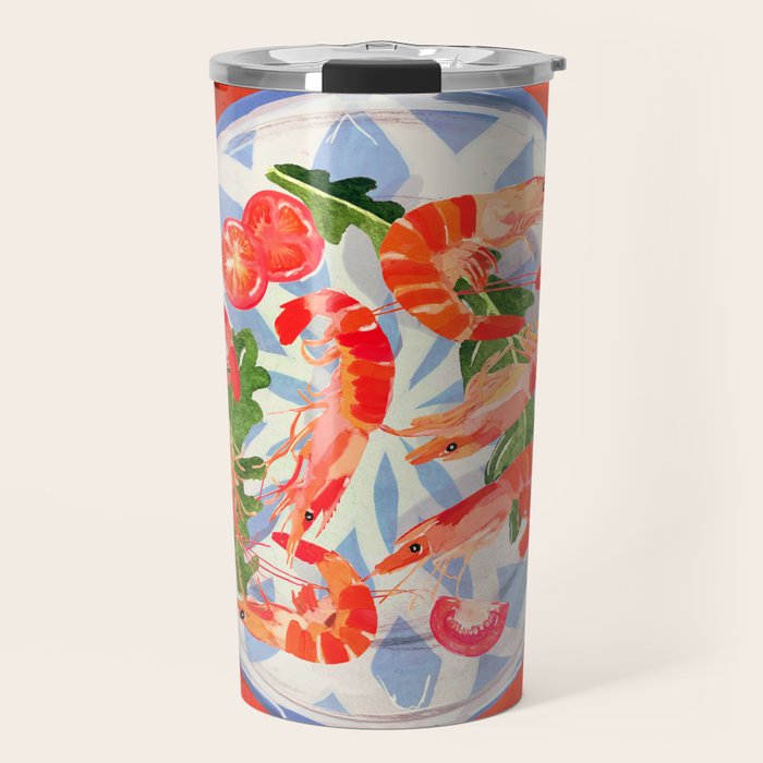 Seafood plate  Travel Mug Gallery Image 1