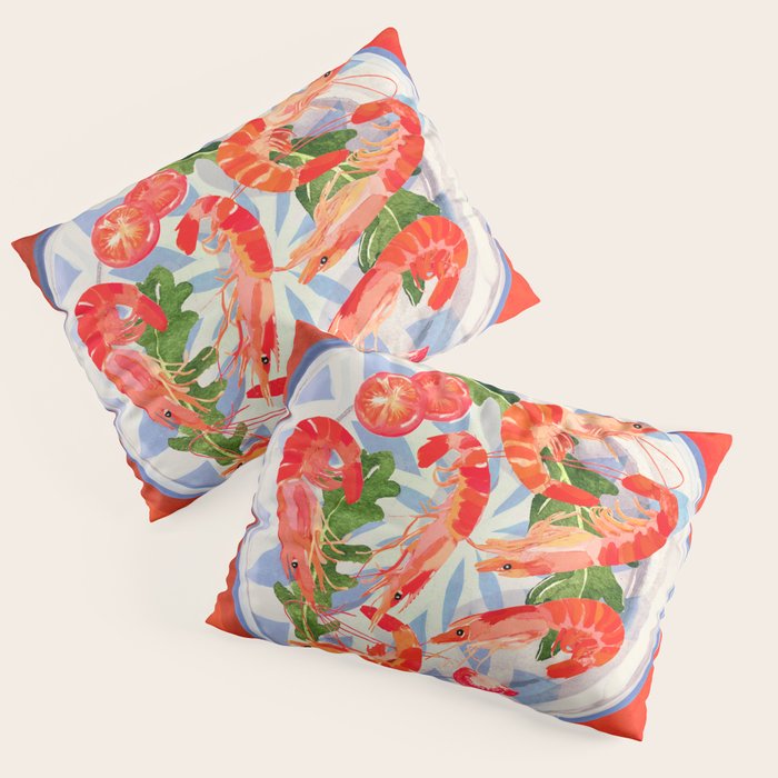 Seafood plate  Pillow Sham Gallery Image 1