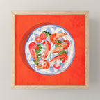 Seafood plate  Mini Art Print Gallery Image 1