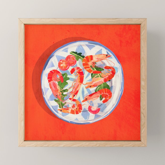 Seafood plate  Mini Art Print Gallery Image 1