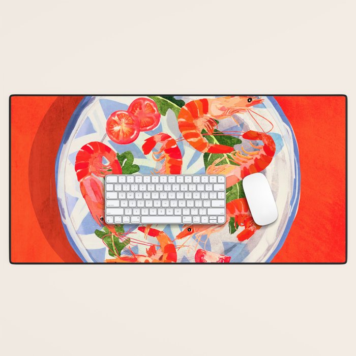 Seafood plate  Desk Mat Gallery Image 1