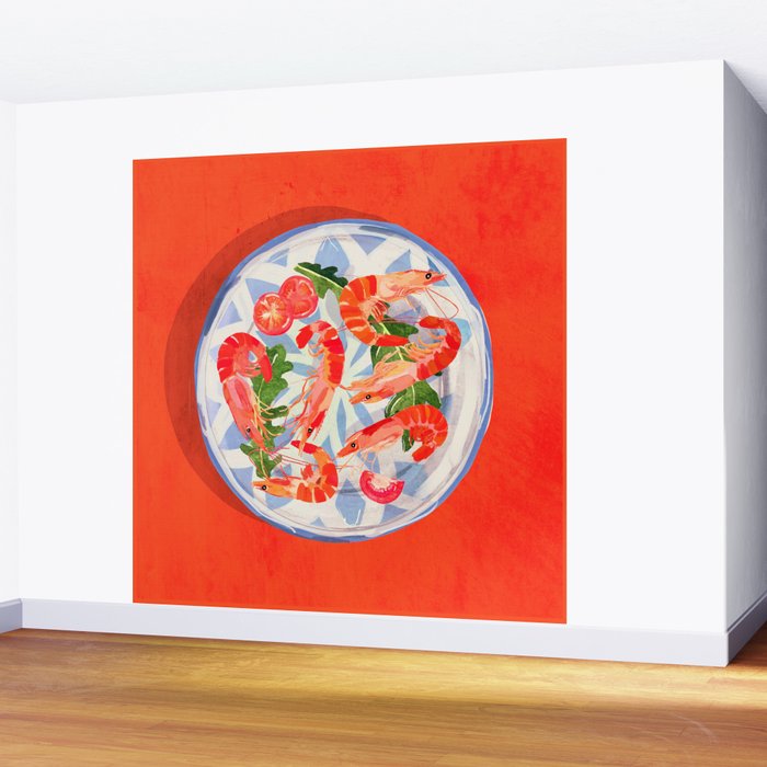Seafood plate  Wall Mural Gallery Image 2