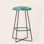 Island Tiki Aqua Stool Gallery Image 1
