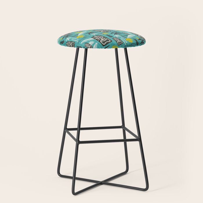 Island Tiki Aqua Stool Gallery Image 1