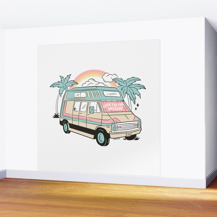 LIVIN' FOR THE WEEKEND Wall Mural Gallery Image 2