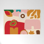 abstract maximalist shapes organic 2 Welcome Mat Gallery Image 1