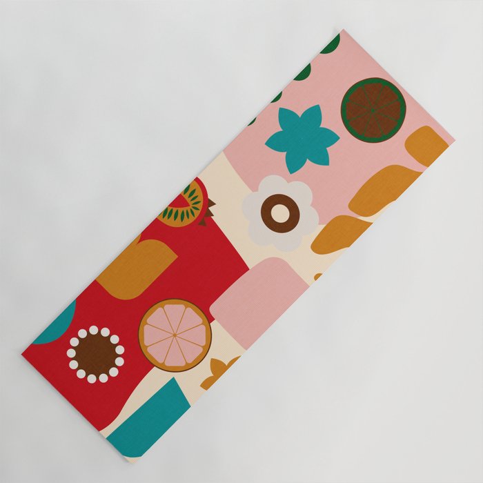 abstract maximalist shapes organic 2 Yoga Mat Gallery Image 1