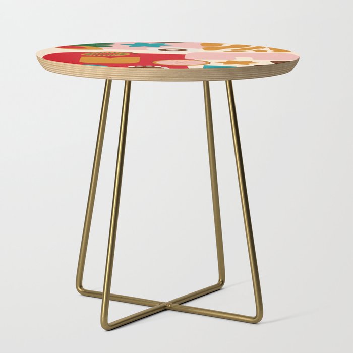 abstract maximalist shapes organic 2 Side Table Gallery Image 1