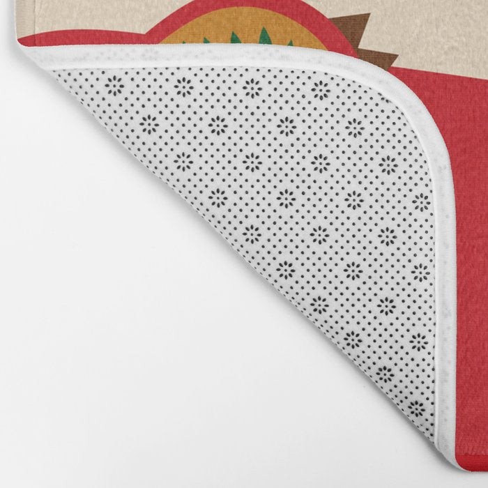 abstract maximalist shapes organic 2 Bath Mat Gallery Image 2