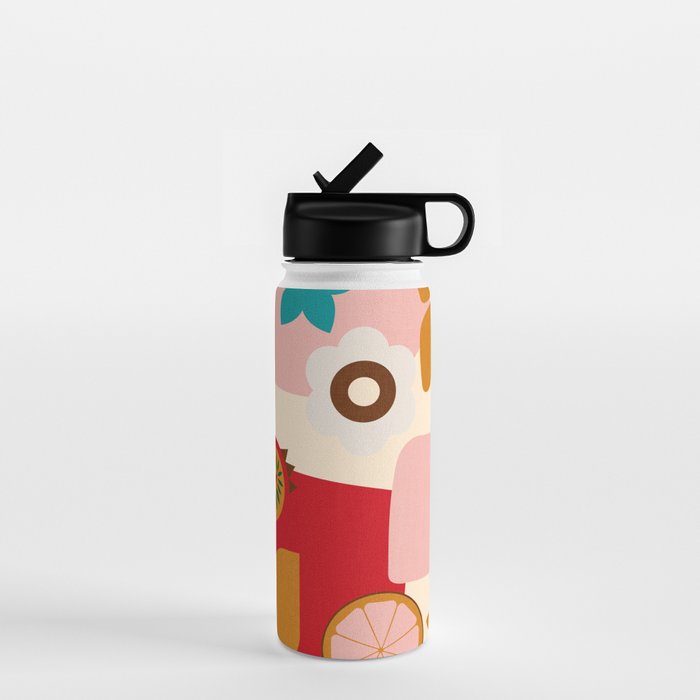 abstract maximalist shapes organic 2 Water Bottle Gallery Image 1