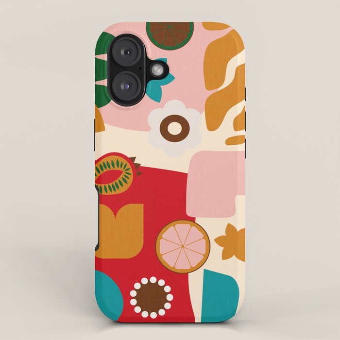 abstract maximalist shapes organic 2 iPhone Case Gallery Image 1