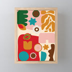 abstract maximalist shapes organic 2 Mini Art Print Gallery Image 1