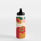 abstract maximalist shapes organic 2 Water Bottle Gallery Image 3