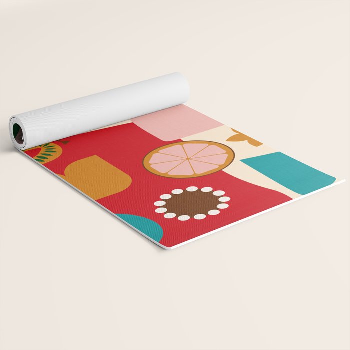abstract maximalist shapes organic 2 Yoga Mat Gallery Image 2
