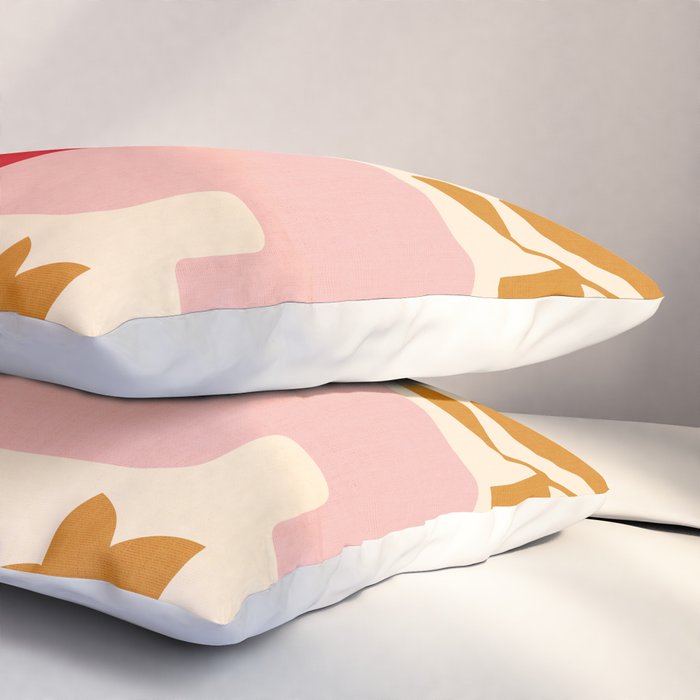 abstract maximalist shapes organic 2 Pillow Sham Gallery Image 3