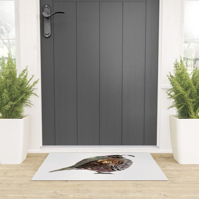 California Quail Welcome Mat Gallery Image 3