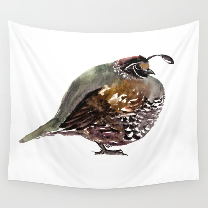 California Quail Wall Tapestry