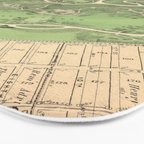 Old Prospect Park Map (1874) Vintage Brooklyn Public Square Atlas Bath Mat Gallery Image 3