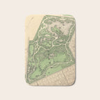 Old Prospect Park Map (1874) Vintage Brooklyn Public Square Atlas Bath Mat Gallery Image 1