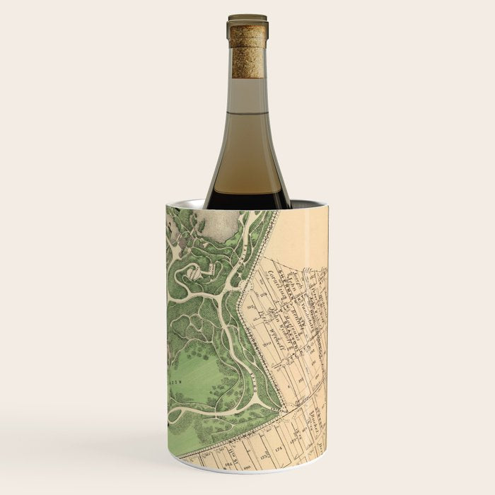 Old Prospect Park Map (1874) Vintage Brooklyn Public Square Atlas Wine Chiller Gallery Image 3