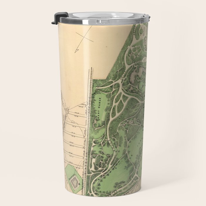 Old Prospect Park Map (1874) Vintage Brooklyn Public Square Atlas Travel Mug Gallery Image 3