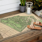 Old Prospect Park Map (1874) Vintage Brooklyn Public Square Atlas Outdoor Rug Gallery Image 2