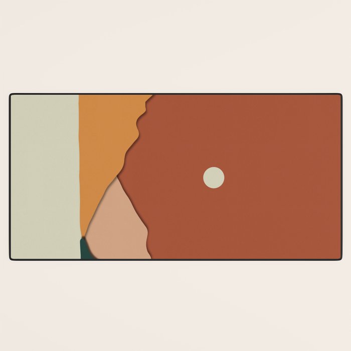 minimal mountain lake side  Desk Mat Gallery Image 3